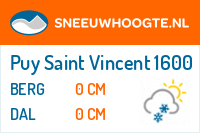 Sneeuwhoogte Puy Saint Vincent 1600